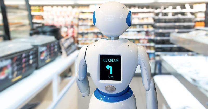 Artwork for The Robot Battle in Retail Heats Up
